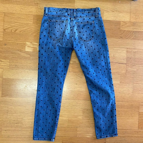 Current/Elliott The Fling Polka Dot Granola Boyfriend Coastal Jea… - Picture 6 of 8